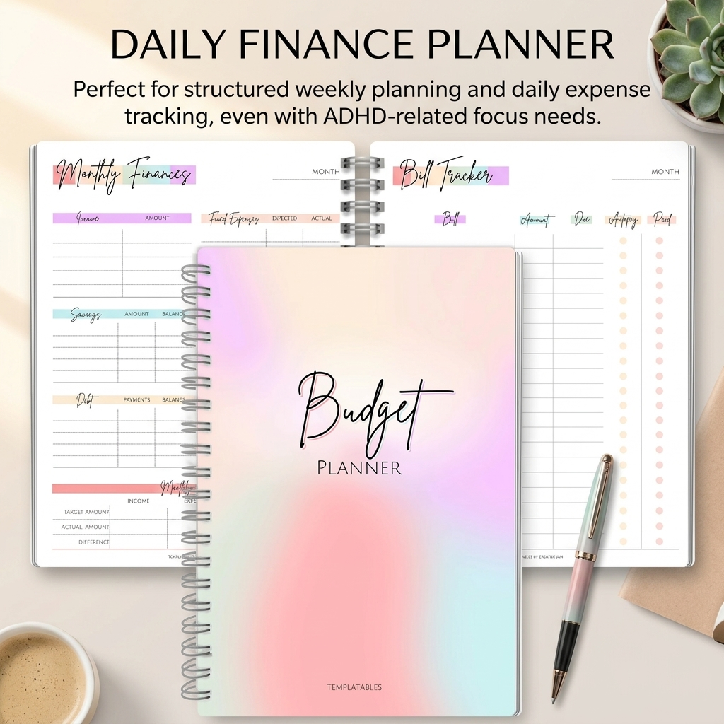 Meal Plan Notepad - Carnet de suivi des revenus et