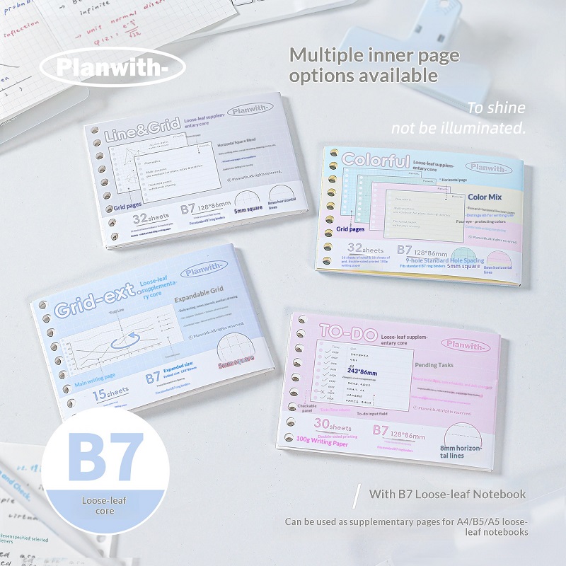 Meal Plan Notepad - Carnet de poche à feuilles mobiles