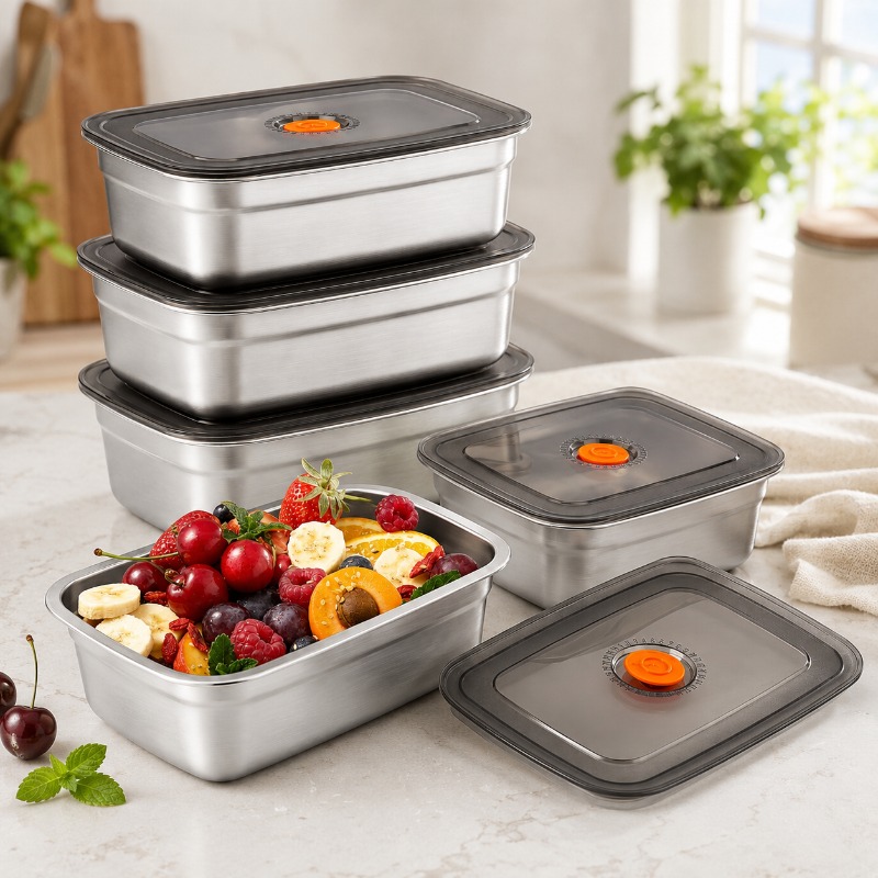 Meal Prep Freezer - Boîte à bento en acier inoxydable