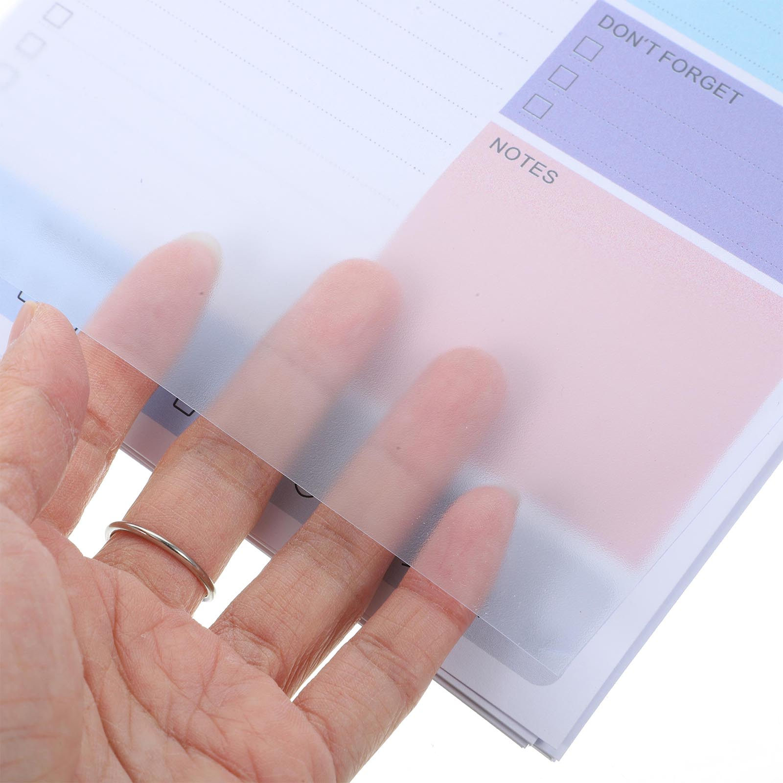 Meal Plan Notepad - Bloc-notes agenda quotidien A5, format portable,