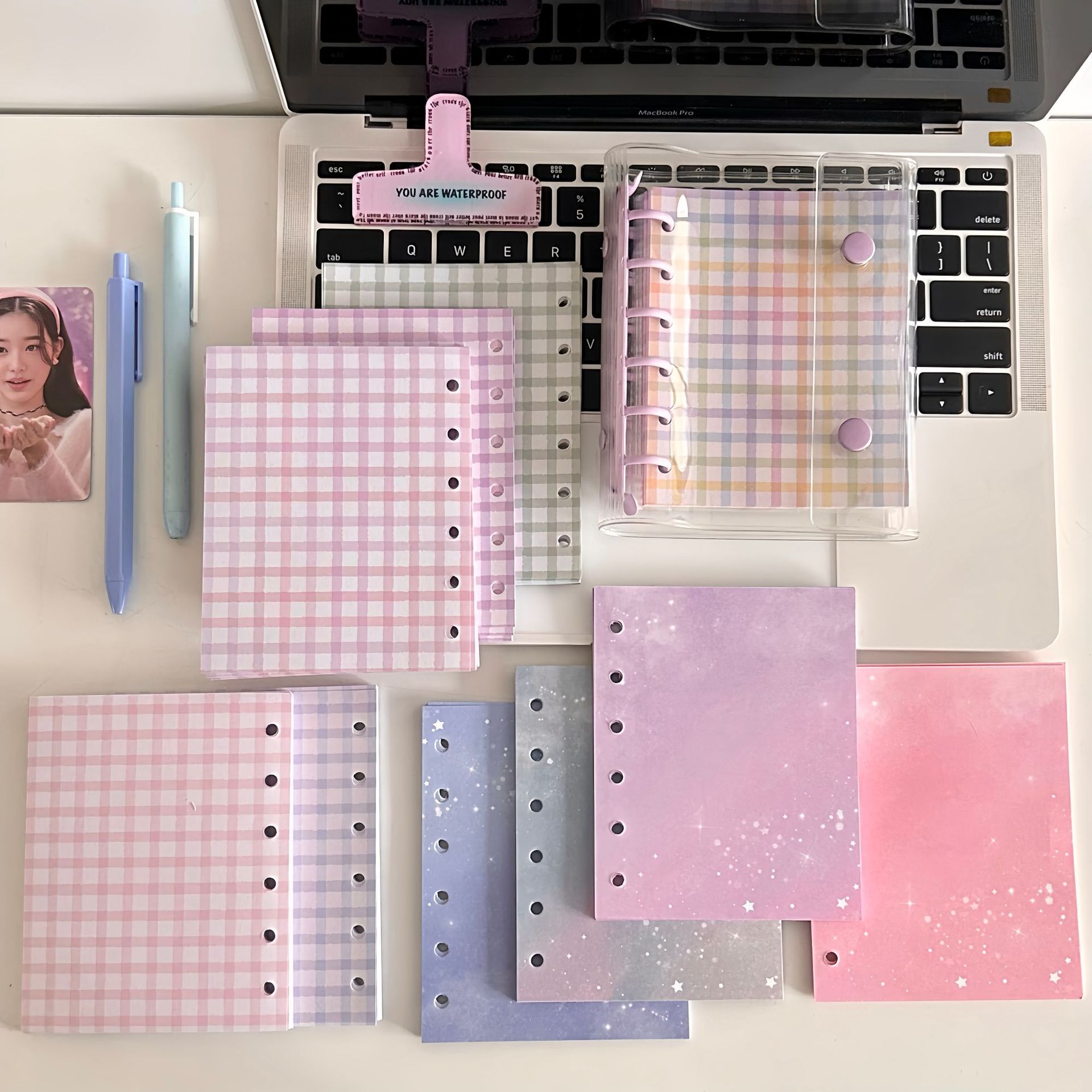 Meal Plan Notepad - A7 élargissement coloré cahier recharge spirale