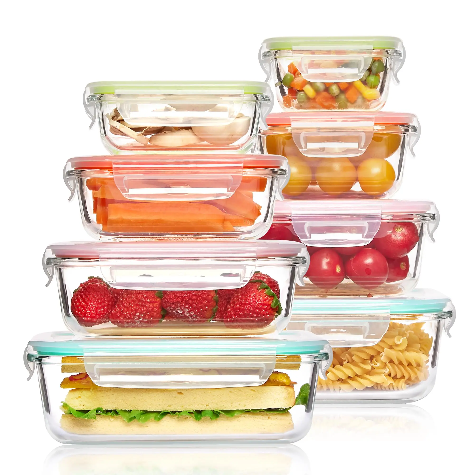 Meal Prep Freezer - Boîte à déjeuner en verre, conteneurs