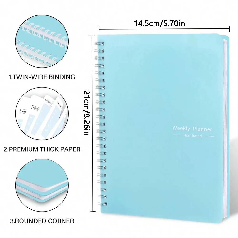 Agenda hebdomadaire A5, agenda - Meal Plan Notepad avis et prix
