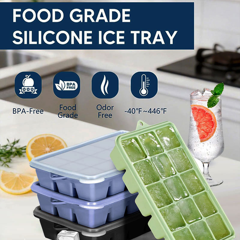 Lot de 3 moules à glaçons carr - Meal Prep Freezer avis et prix