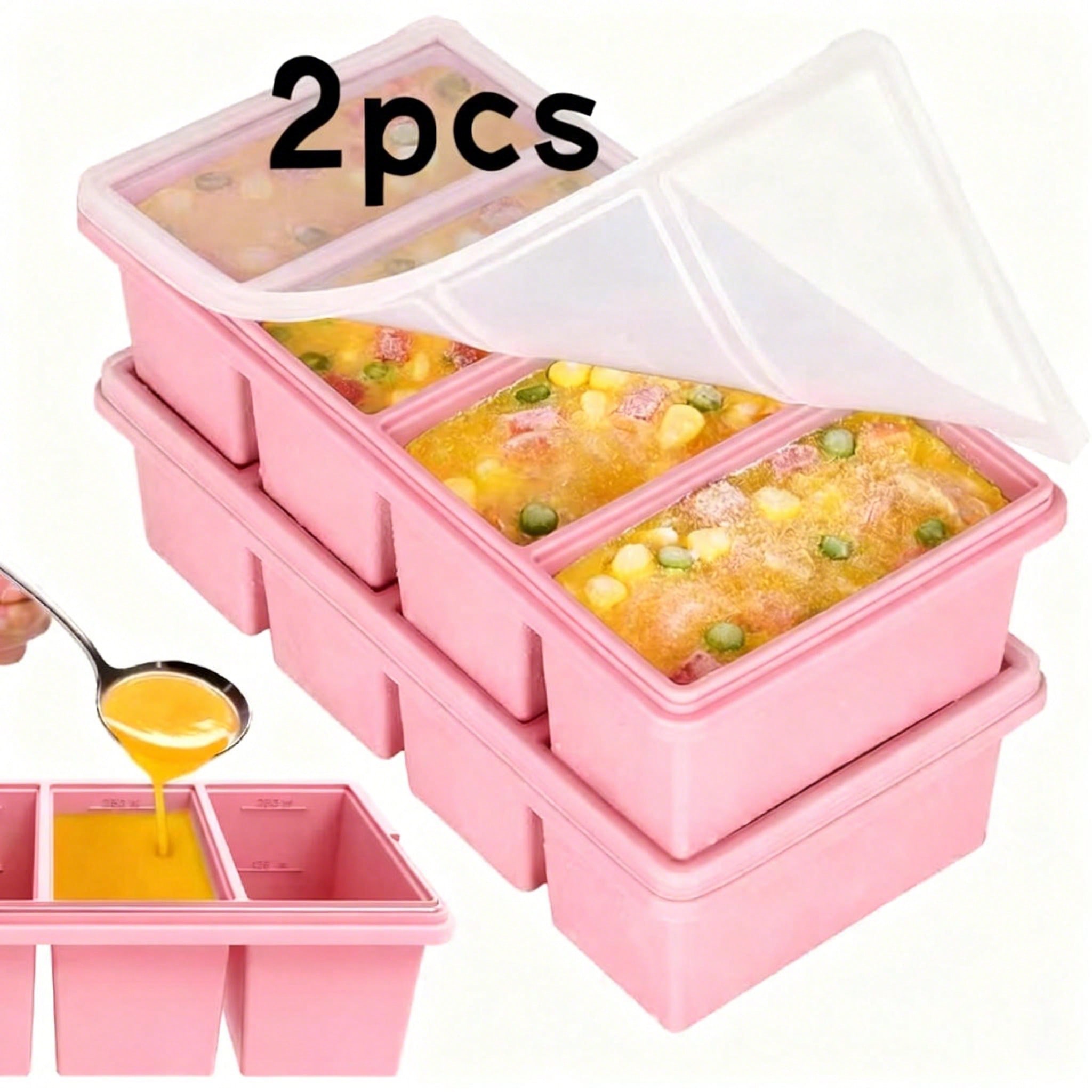 Lot de 2 plateaux de congélati - Meal Prep Freezer avis et prix