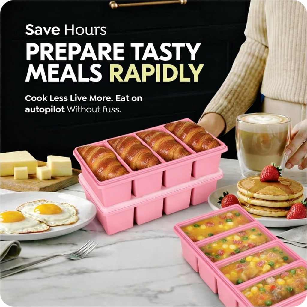 Lot de 2 plateaux de congélati - Meal Prep Freezer avis et prix