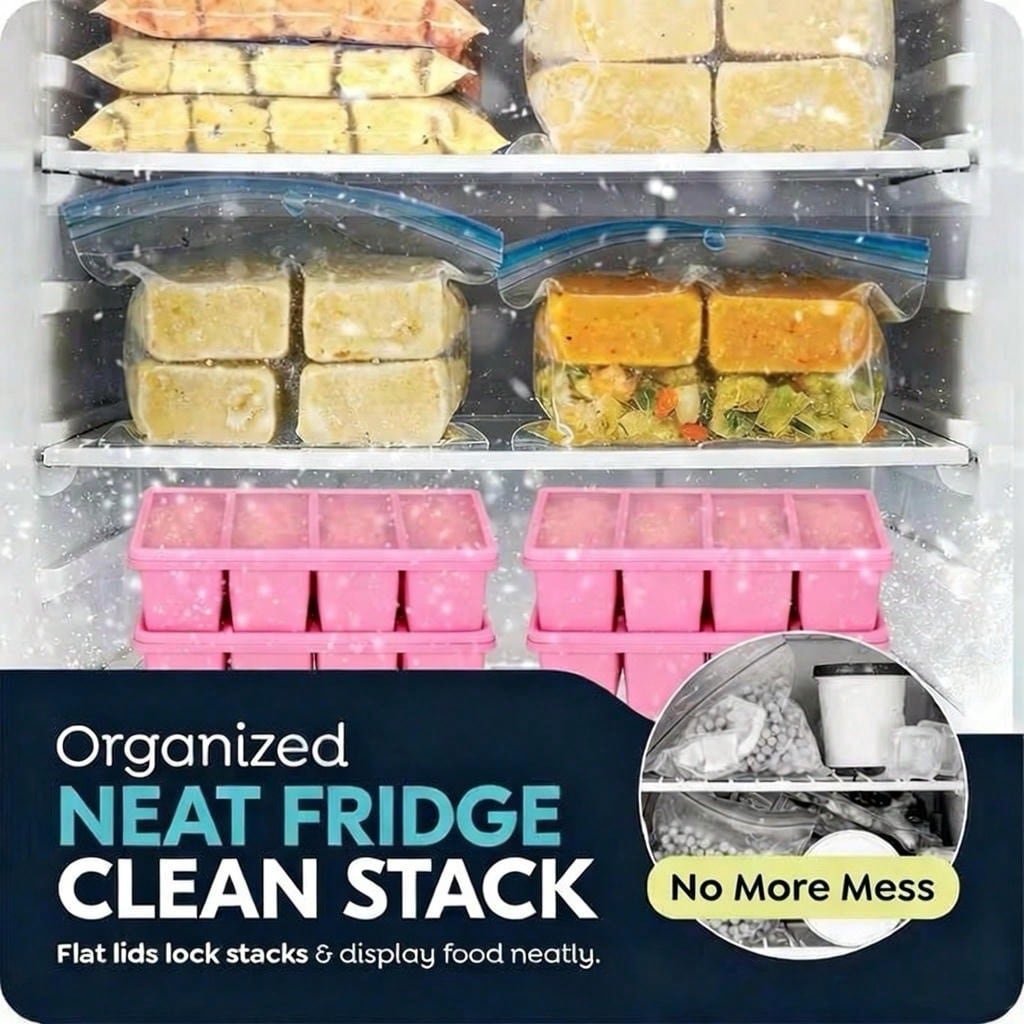 Lot de 2 plateaux de congélati - Meal Prep Freezer avis et prix