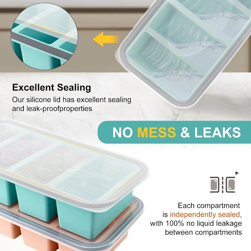 Moules à congeler en silicone  - Meal Prep Freezer avis et prix