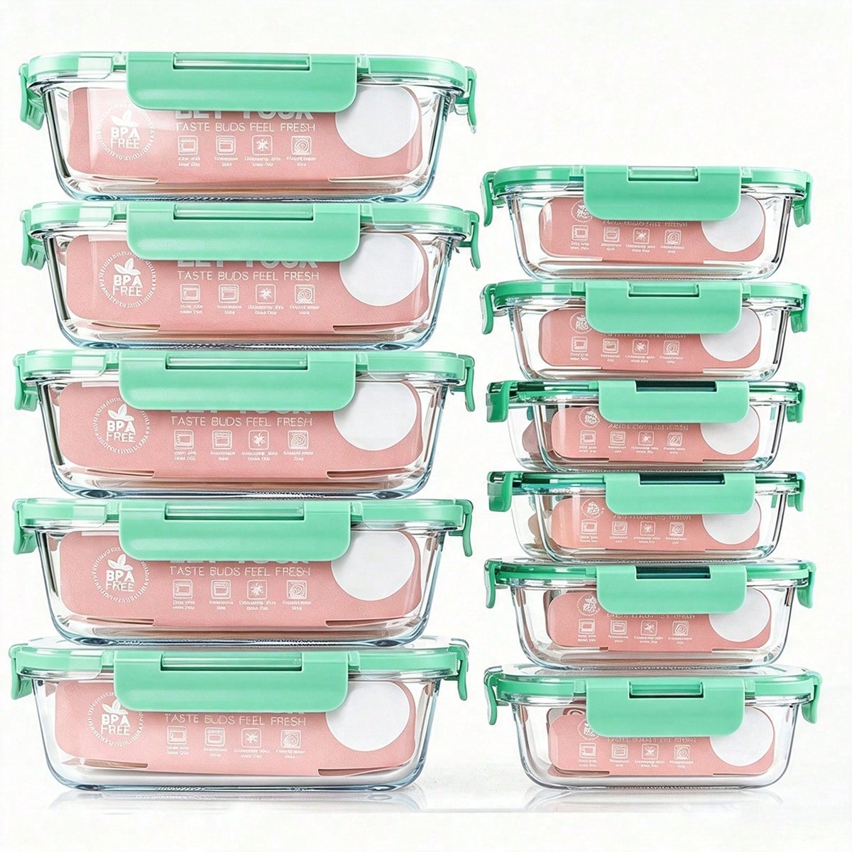 Lot de 10 récipients en verre  - Meal Prep Freezer avis et prix