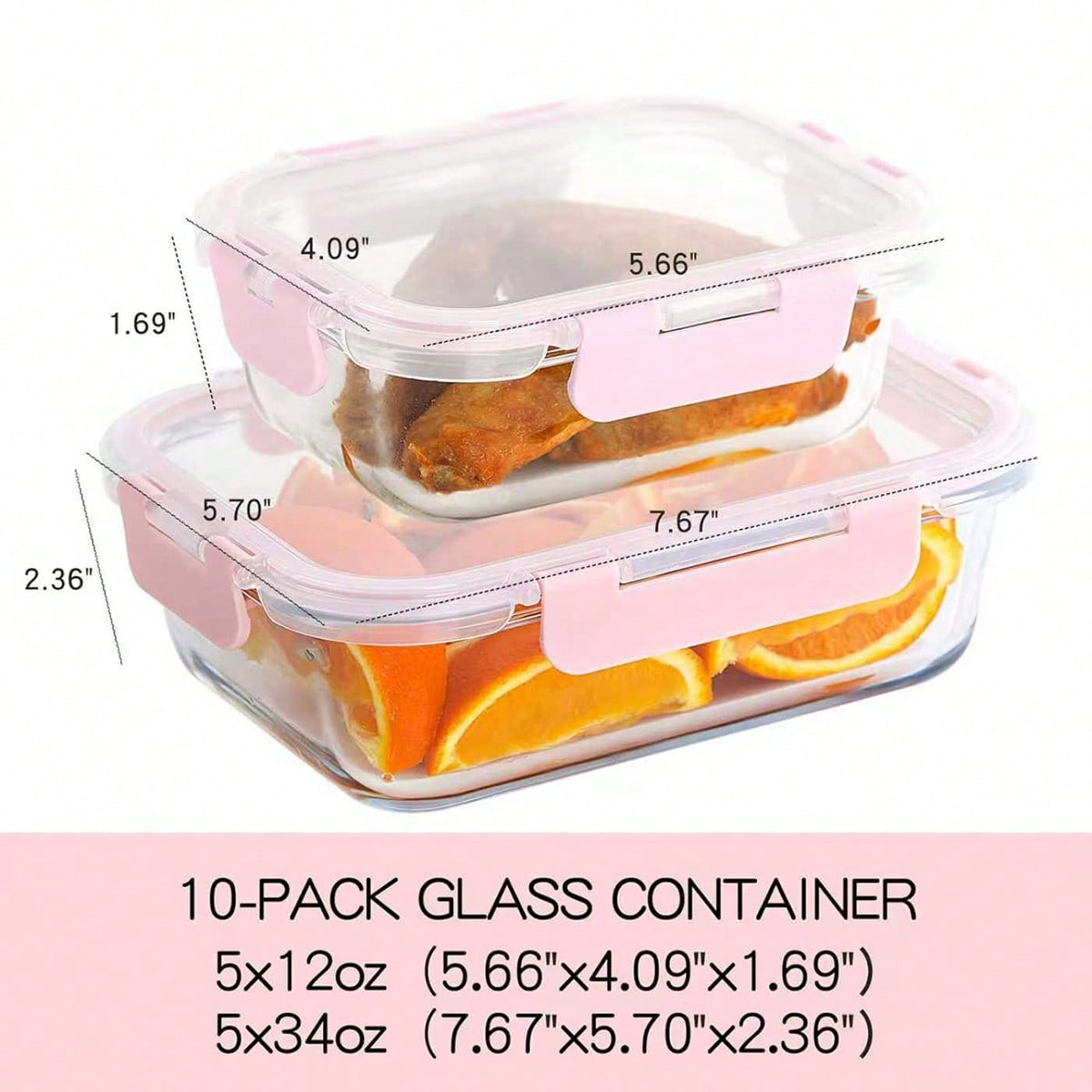 Lot de 10 récipients en verre  - Meal Prep Freezer avis et prix