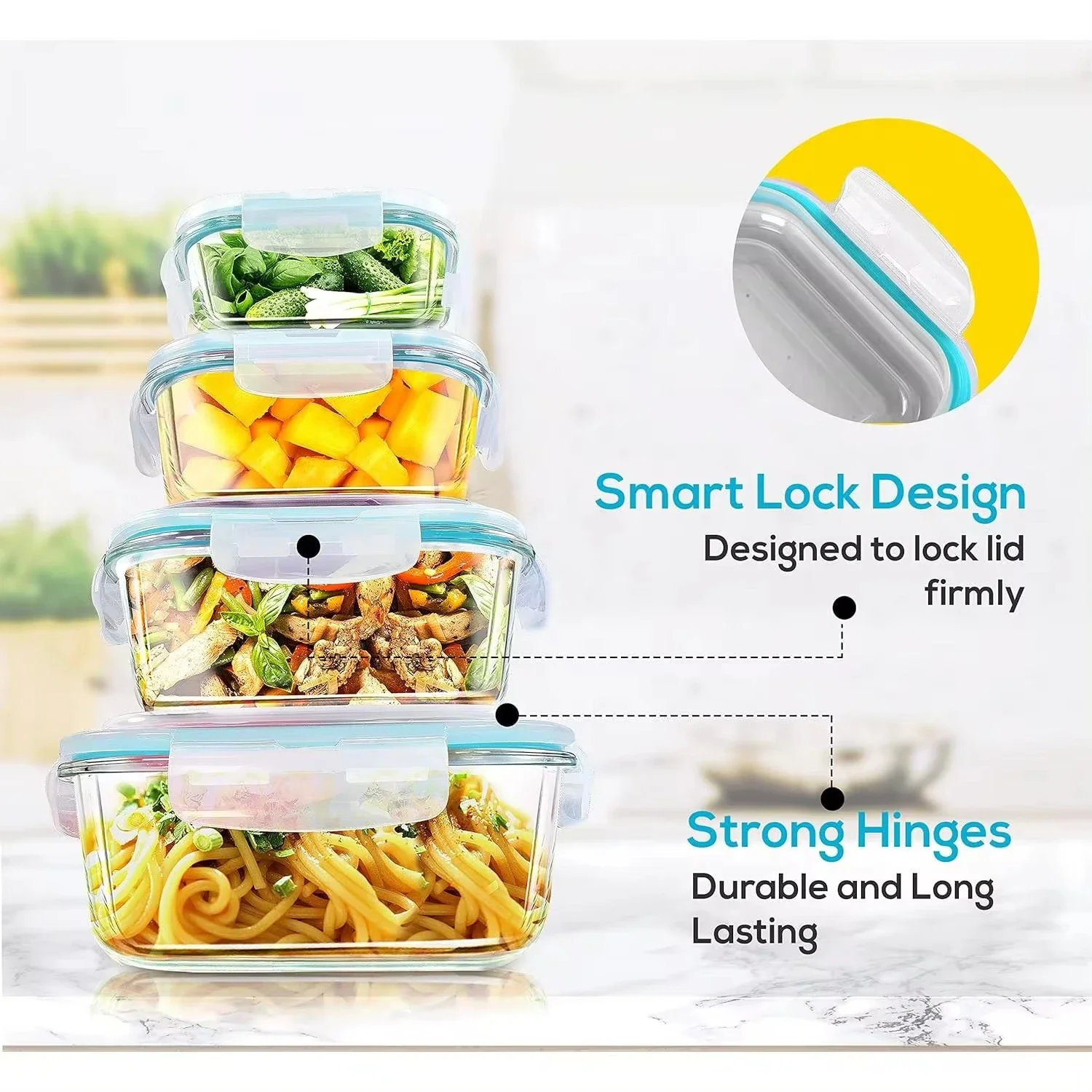 Boîte à déjeuner en verre, con - Meal Prep Freezer avis et prix