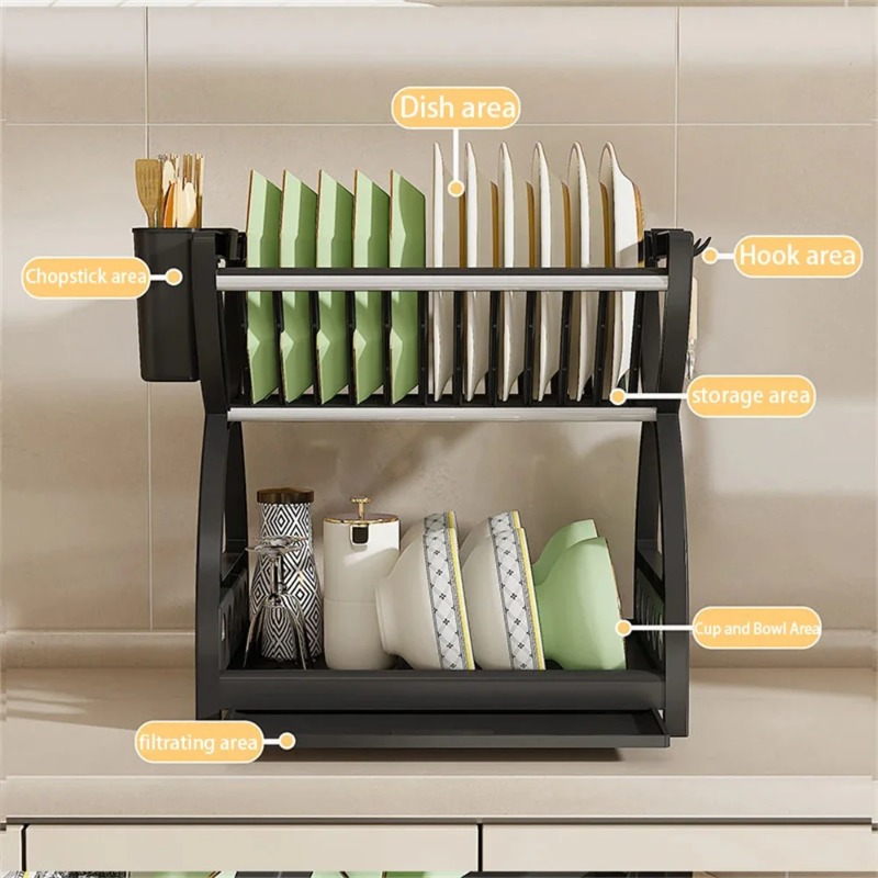 Égouttoir à vaisselle à 2 nive - Meal Prep Organizer avis et prix