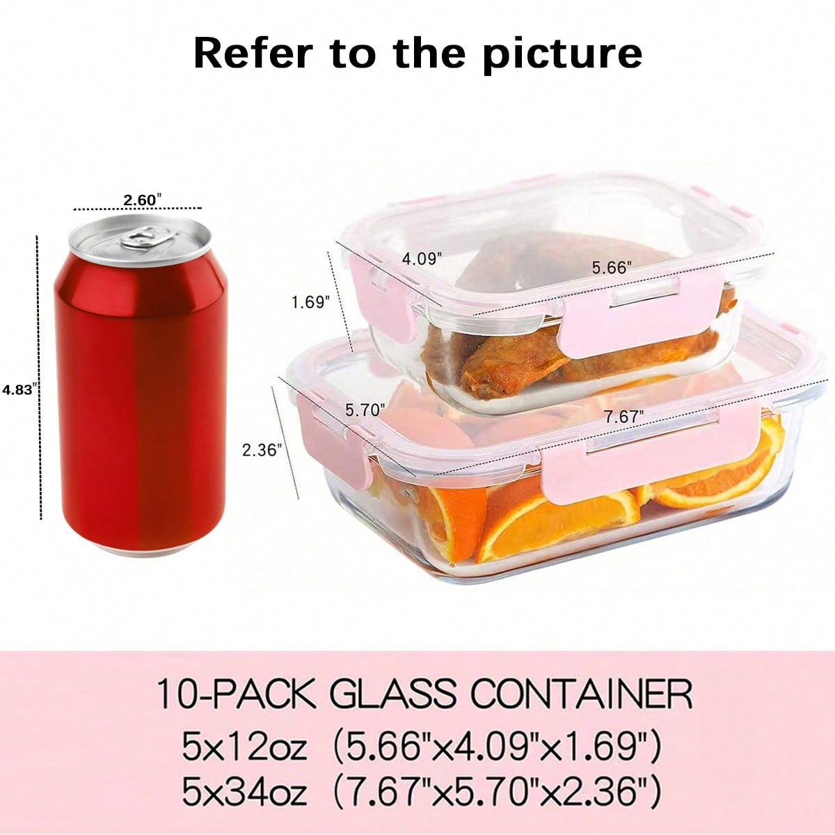 Lot de 10 contenants en verre  - Meal Prep Freezer avis et prix